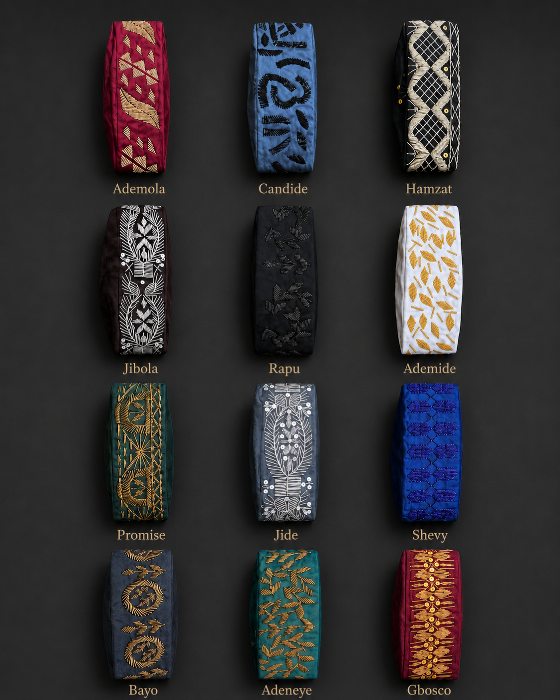 Beaded Yorùbá Caps