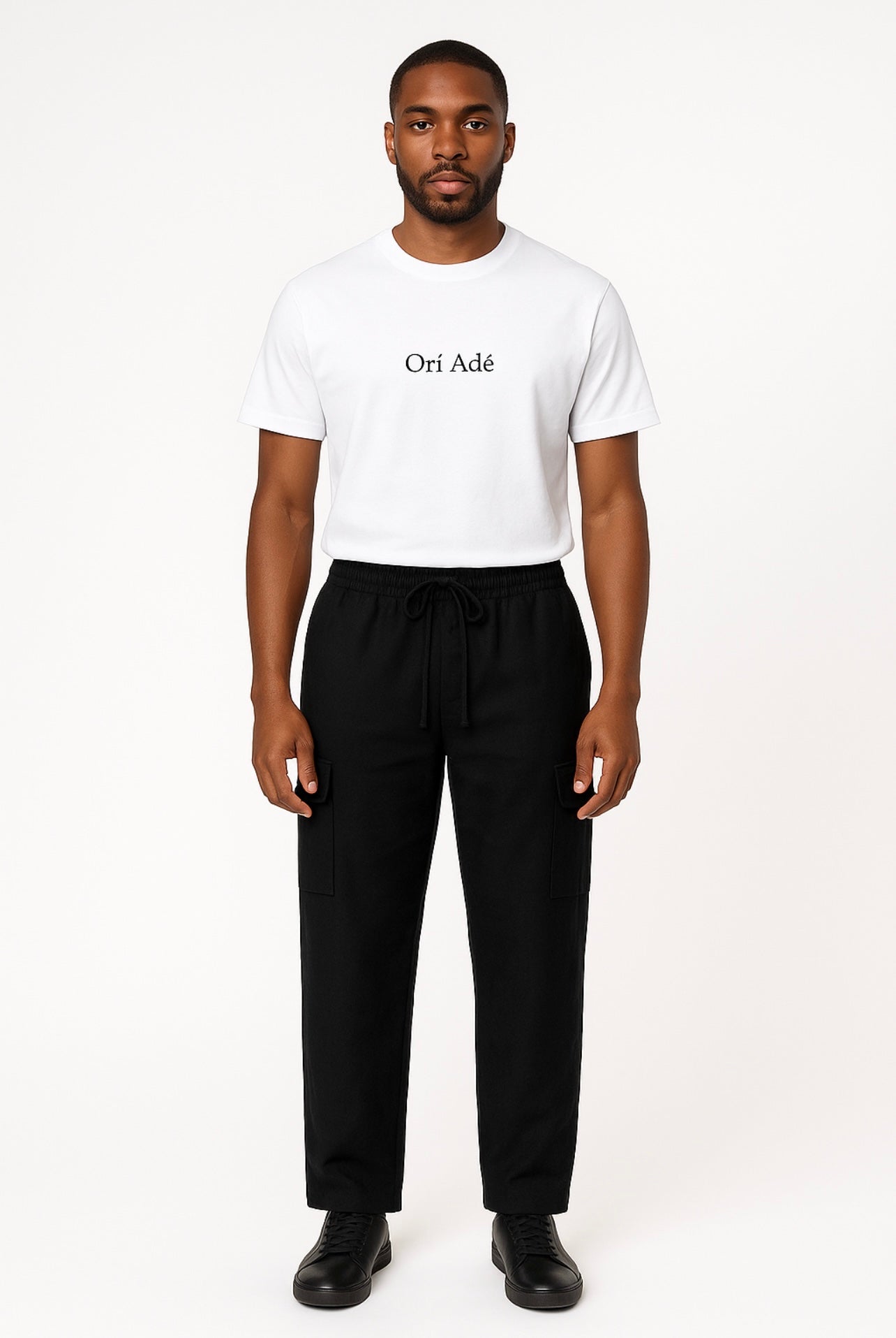 Black Logo Cargo Pant