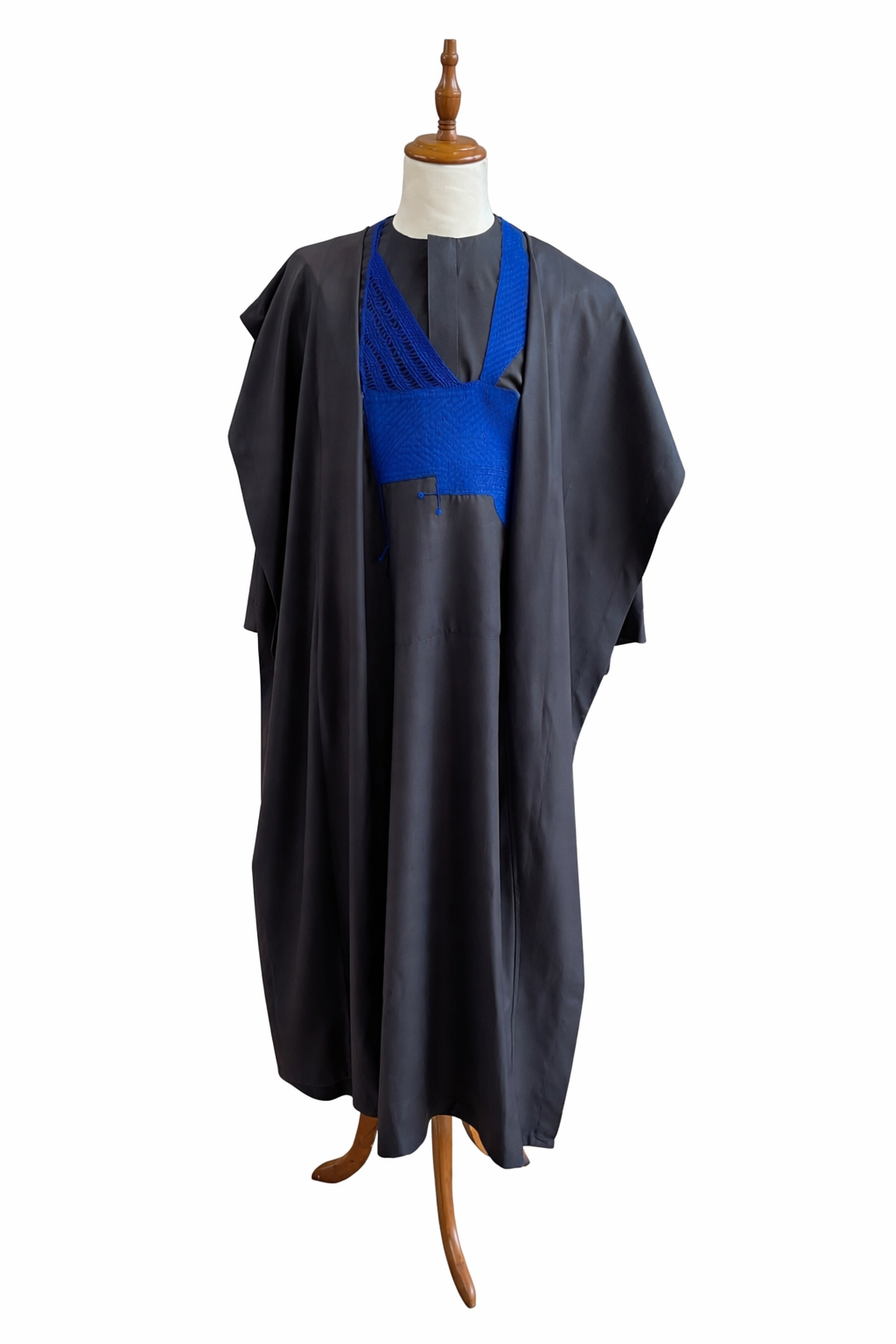 Dark blue and Royal bkue embroidery 3 piece Jakan Mens Agbada