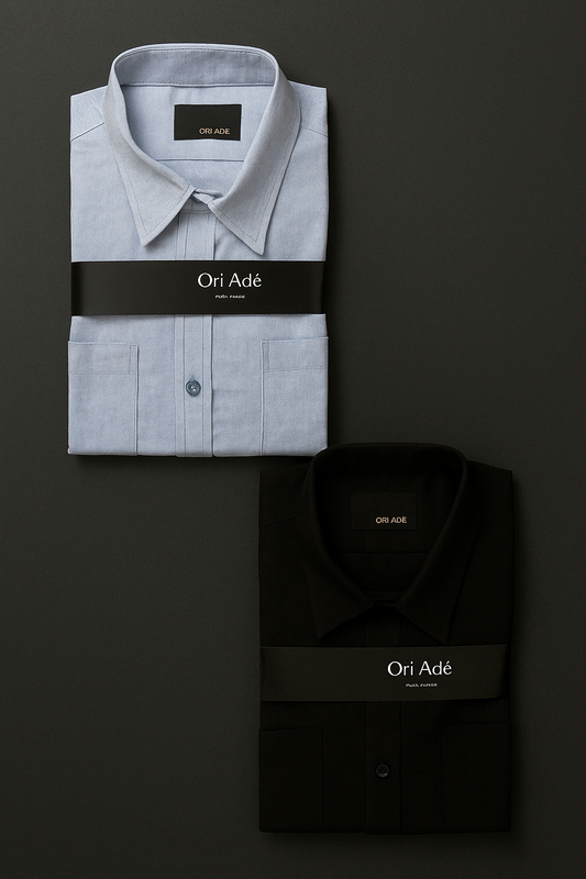 Orí Adé Classic Linen Shirts – Hand-Finished Nigerian Elegance