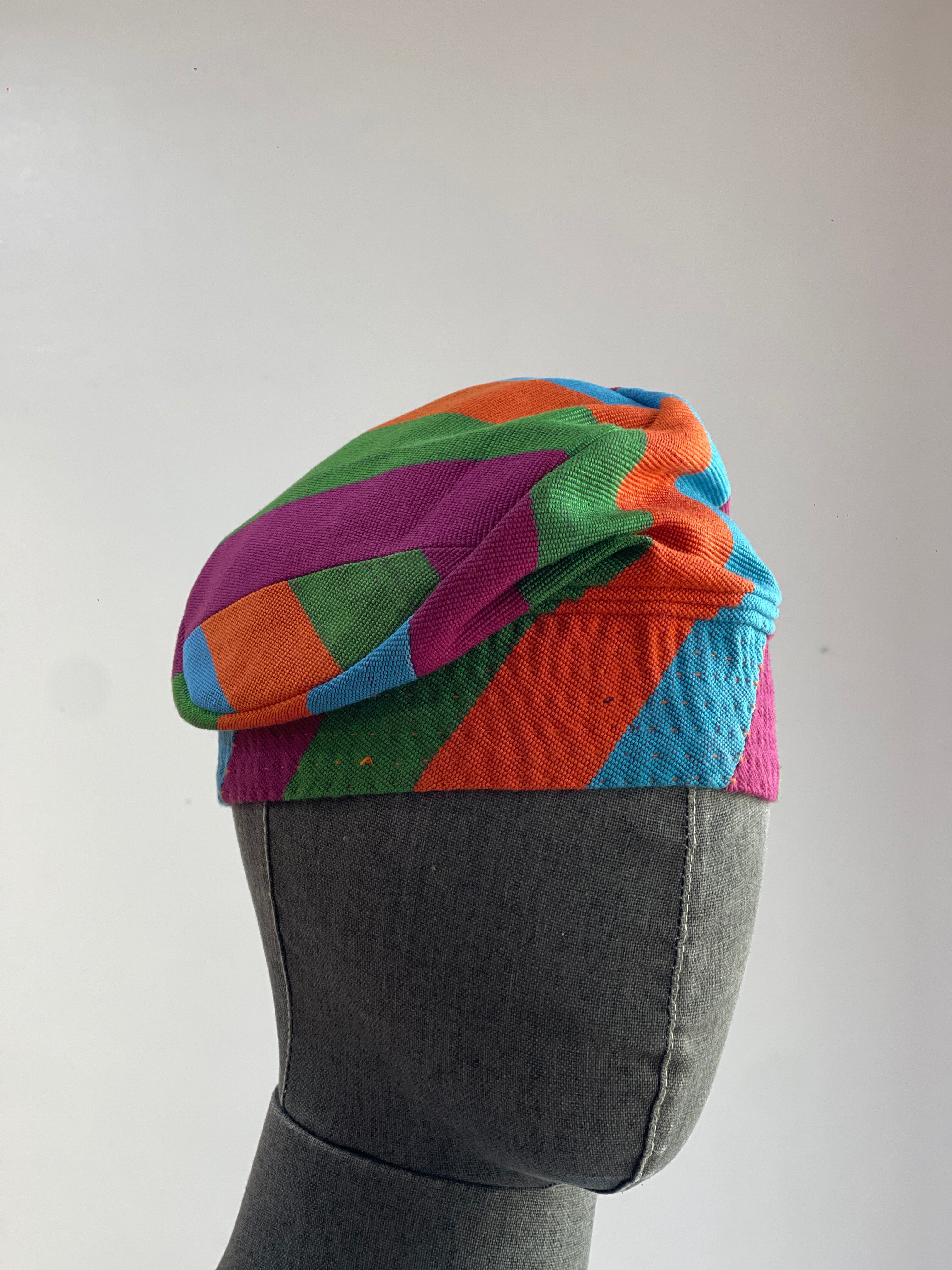 Nigerian traditional Aso Oke cap