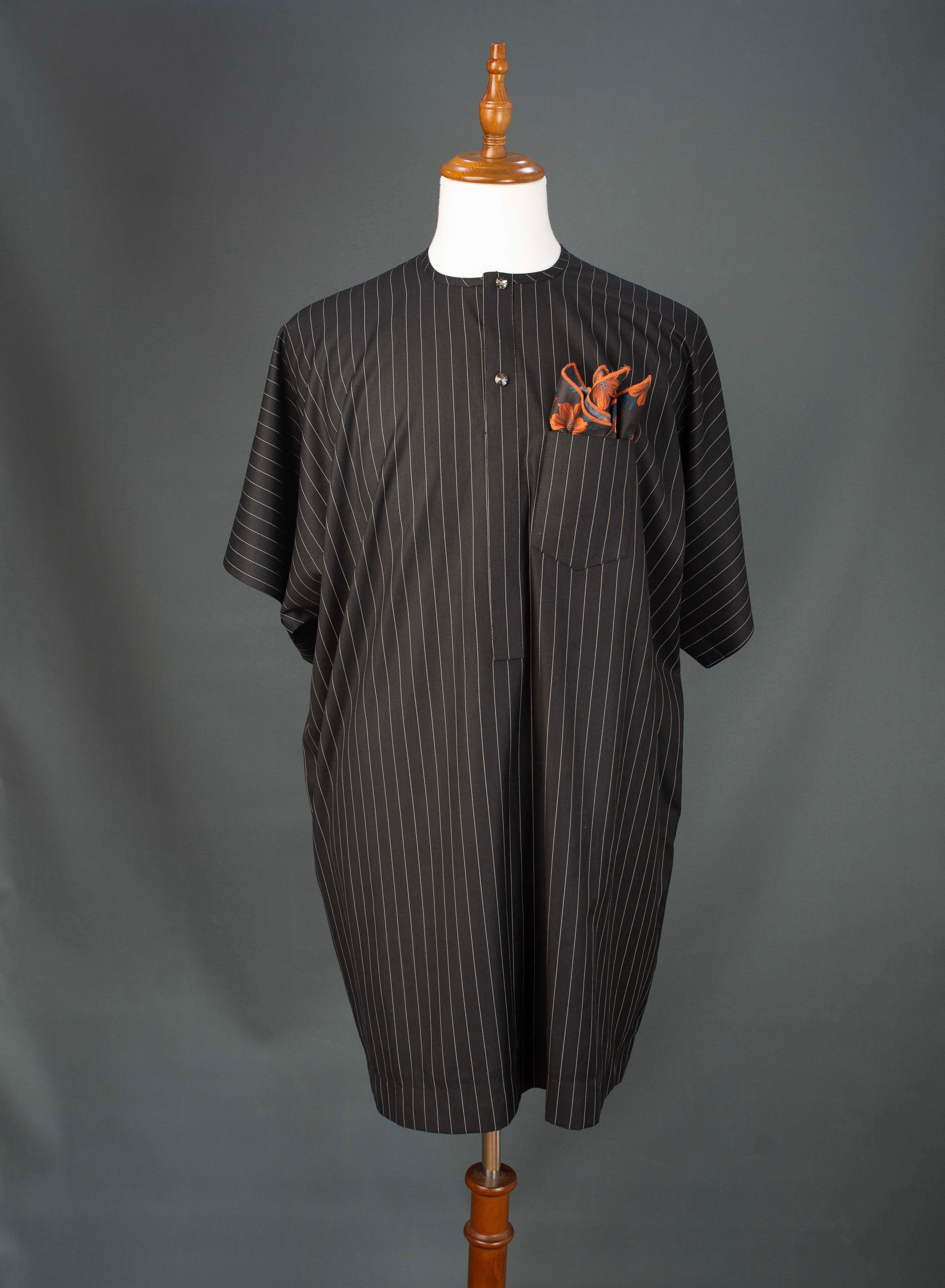 Pin stripe Dashiki Set