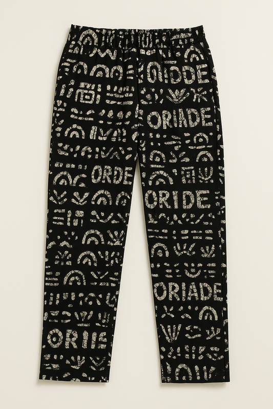 Logo African Print Pant