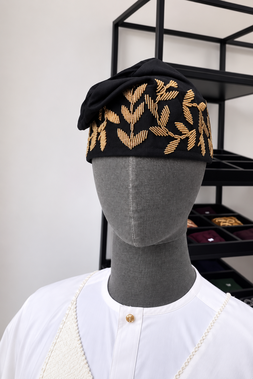 Beaded cap