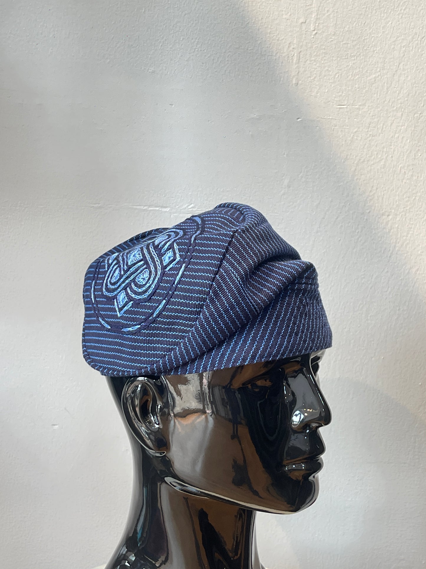 Orí Adé Signature Yoruba Cap with Hand-Embroidered Heritage Knot