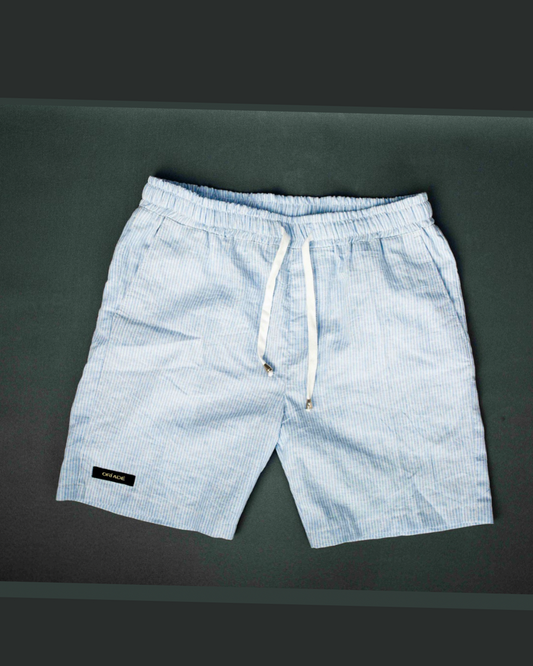 Ori Ade “Shokoto Pempe” Adire Short - Black & Warm Beige Print