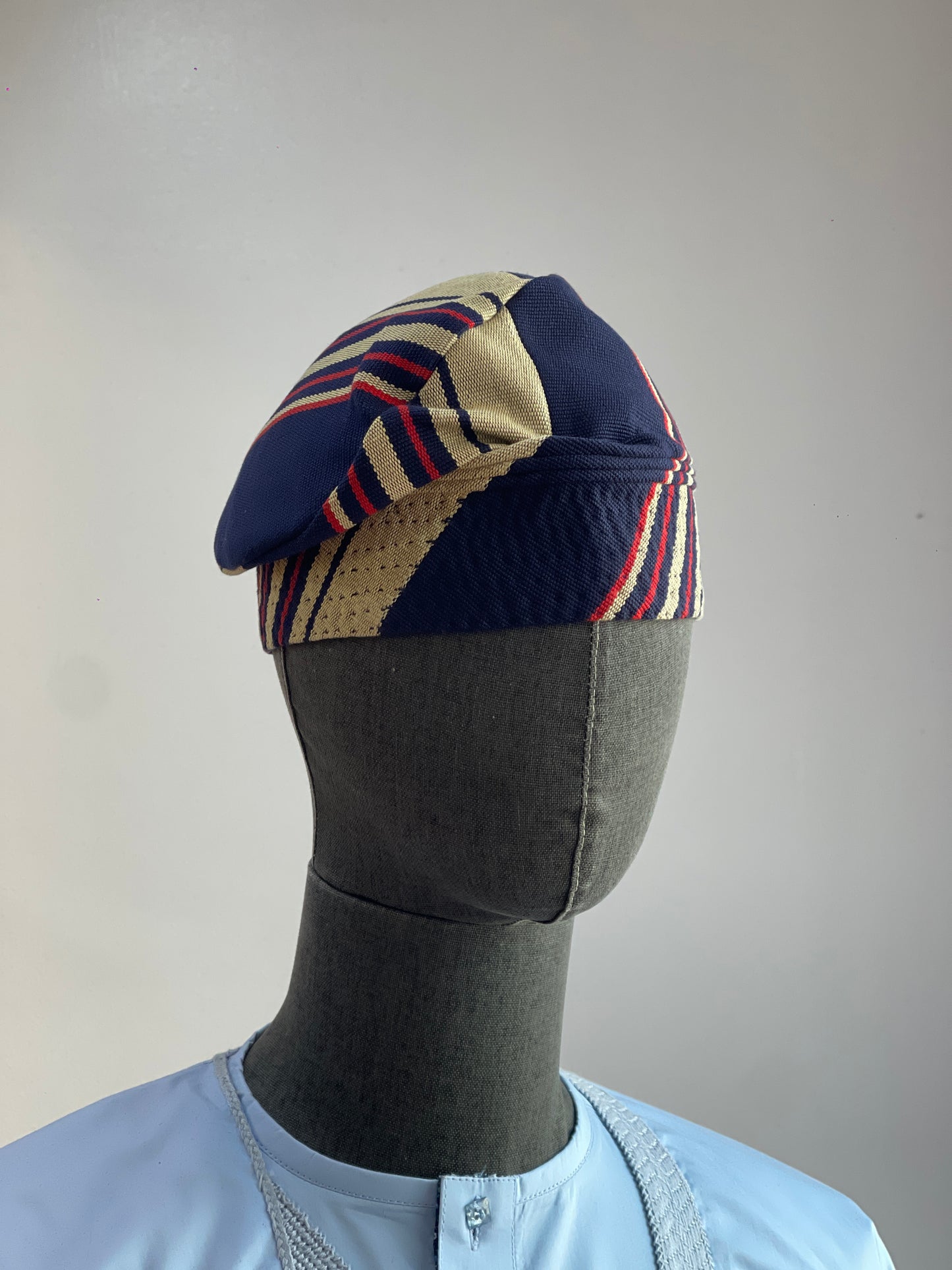 Nigerian traditional Aso Oke cap