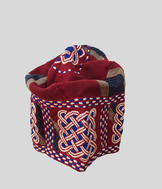 Tomato Red nigerian traditional yoruba cap