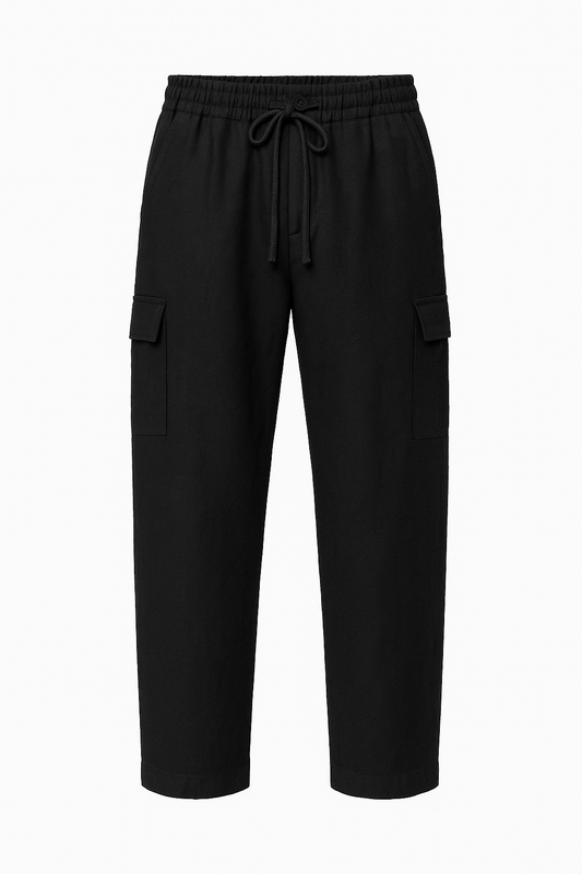 Black Logo  Cargo Pant
