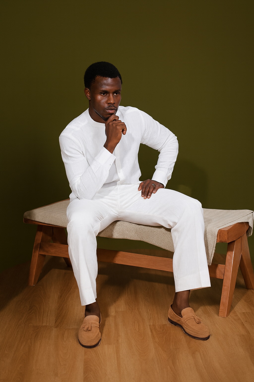 White Linen pant