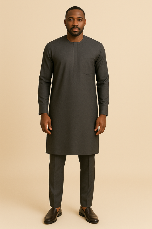 Black Long sleeve African Traditional Men’s Suit