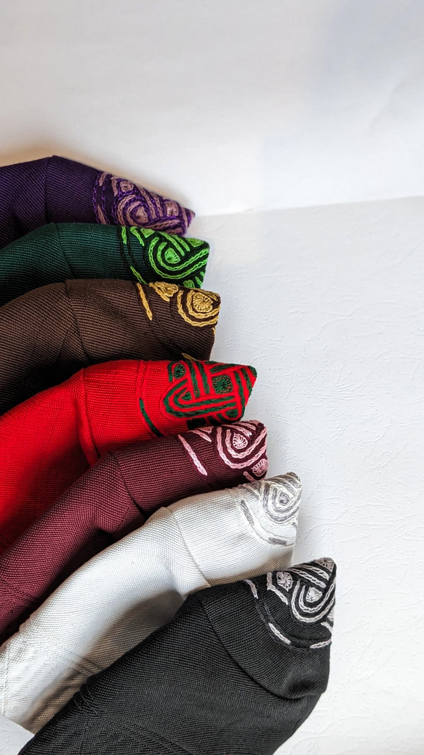 Orí Adé Signature Yoruba Cap with Hand-Embroidered Heritage Knot