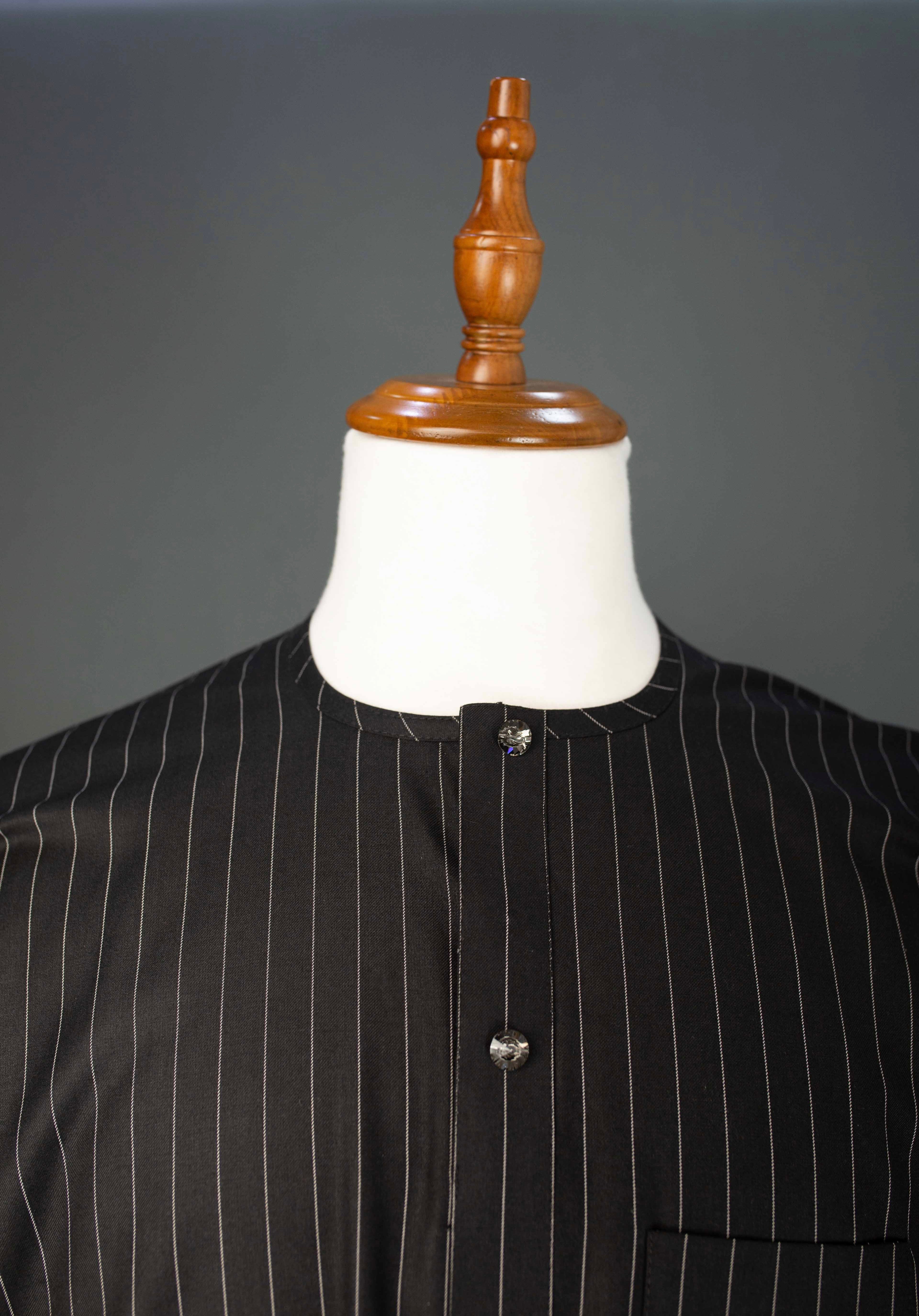 Pin stripe Dashiki Set