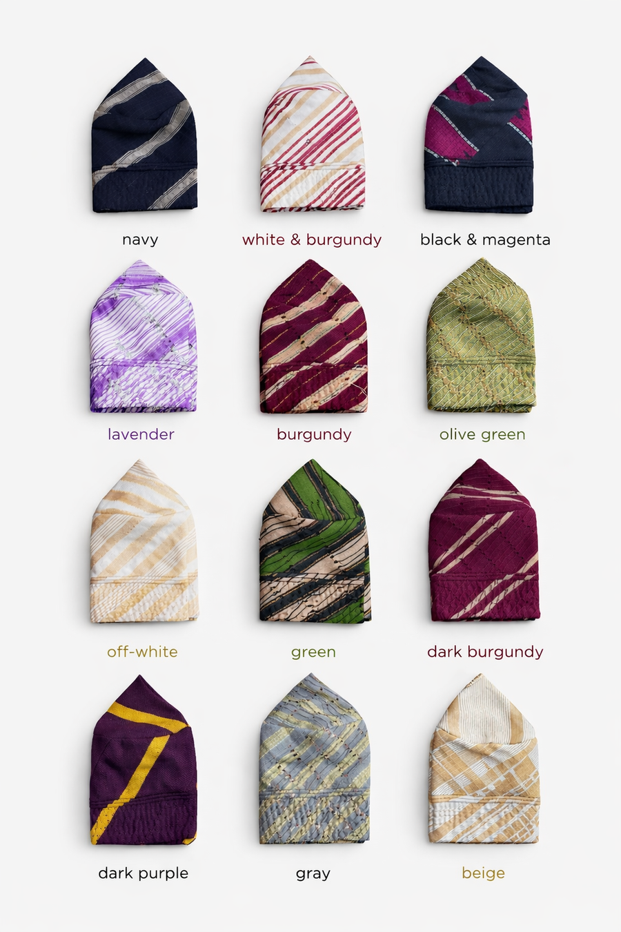 Vintage Hand-Knit Yorùbá Caps