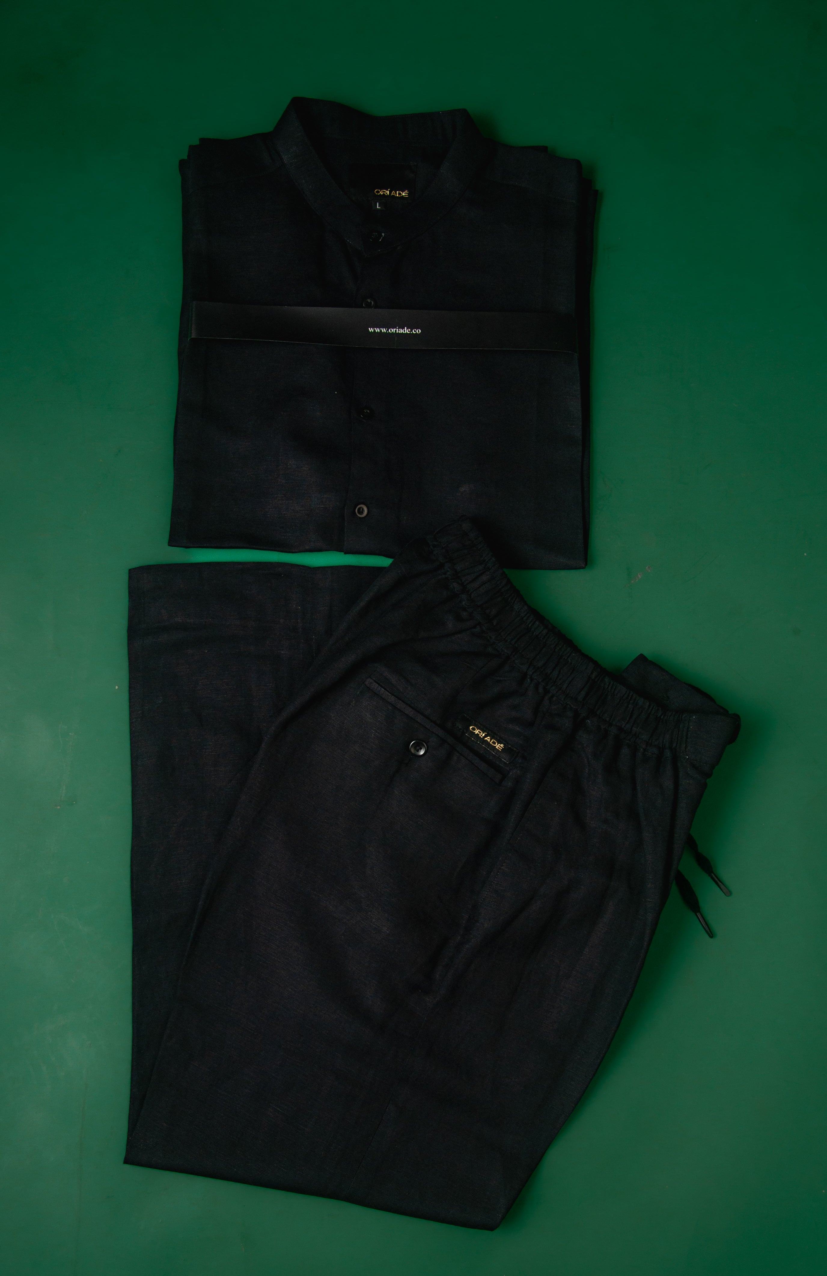 Black Linen pant