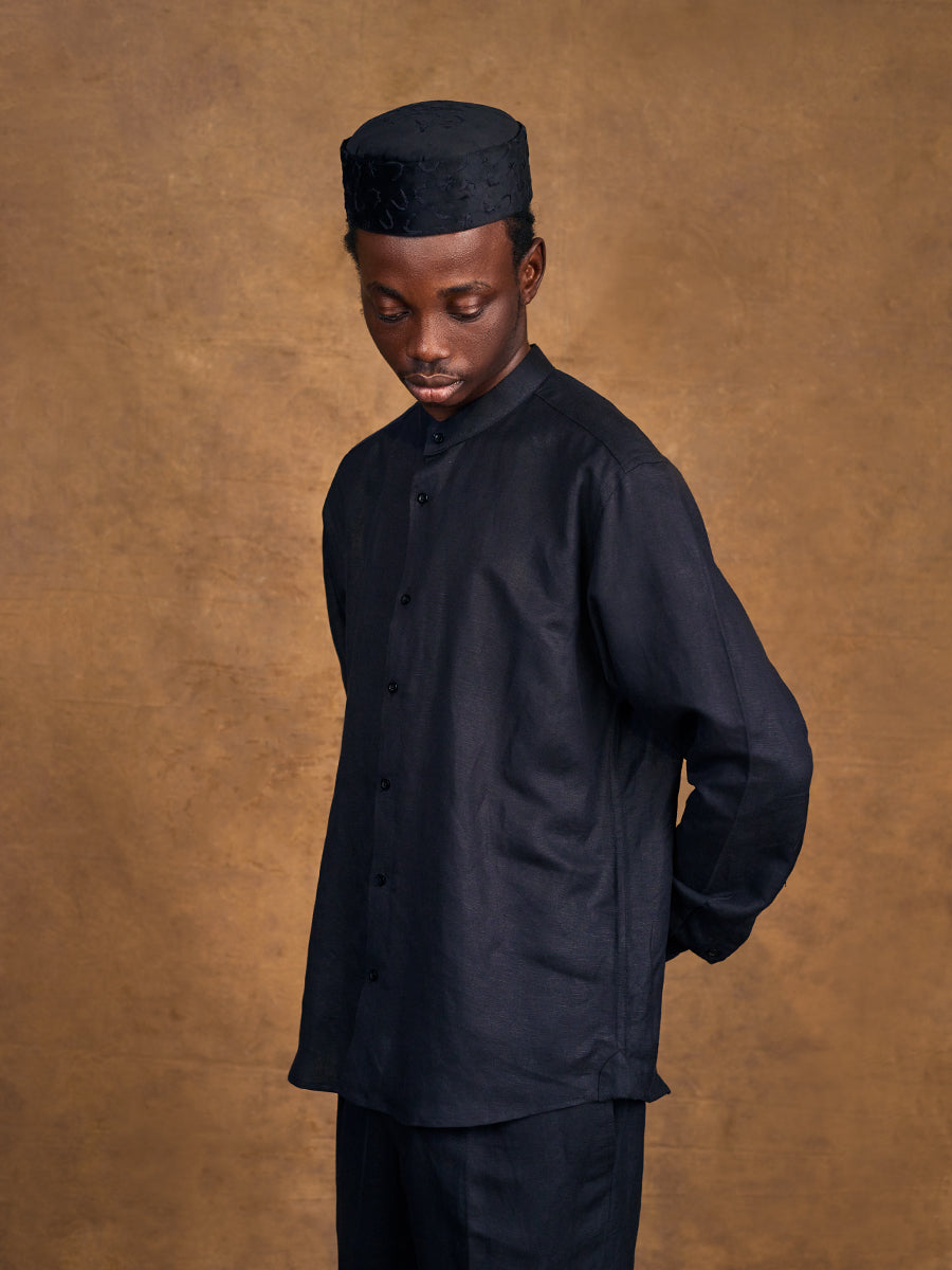 Oluremi The Round Crown a Velvet Handknit Yoruba