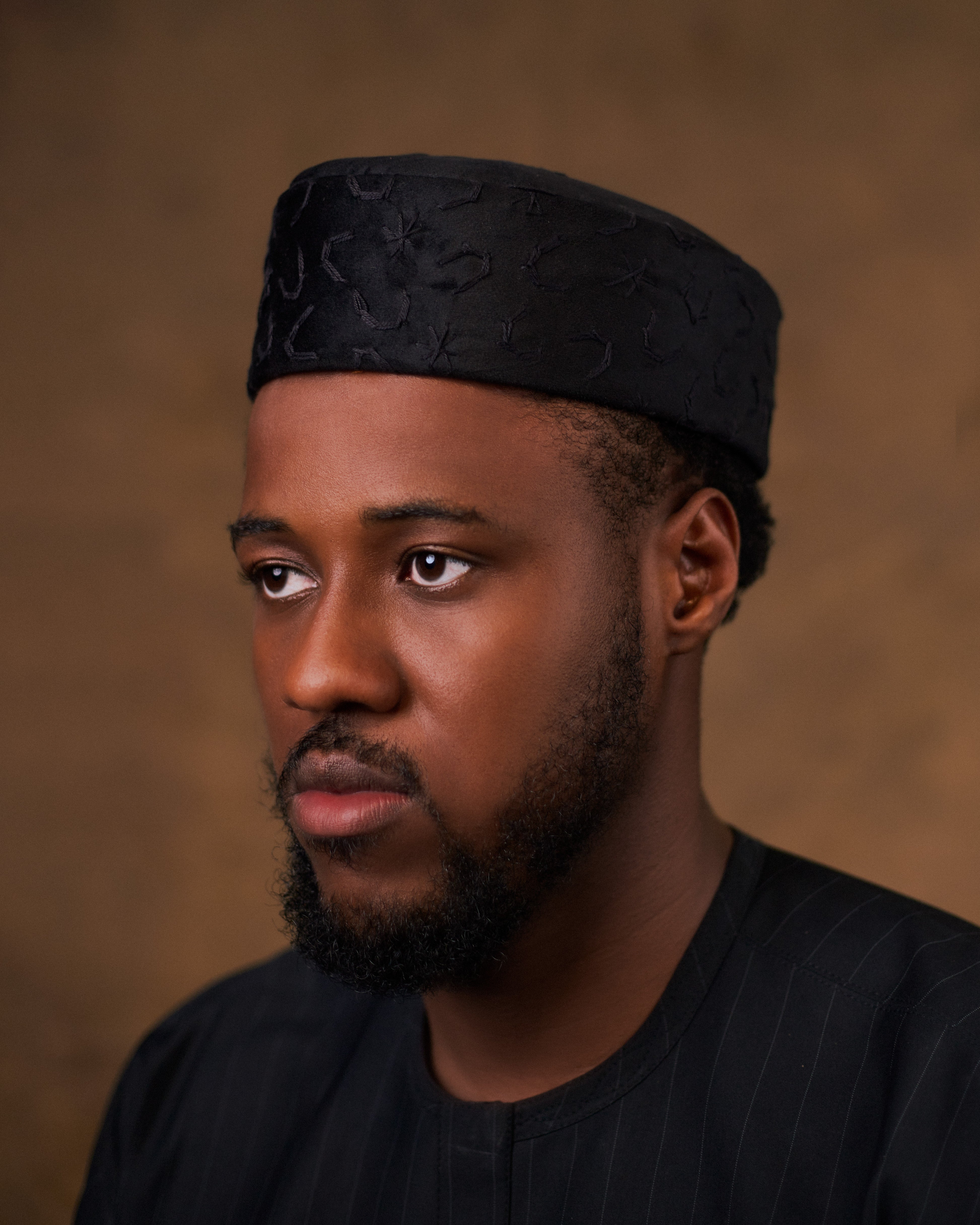 Oluremi The Round Crown a Velvet Handknit Yoruba