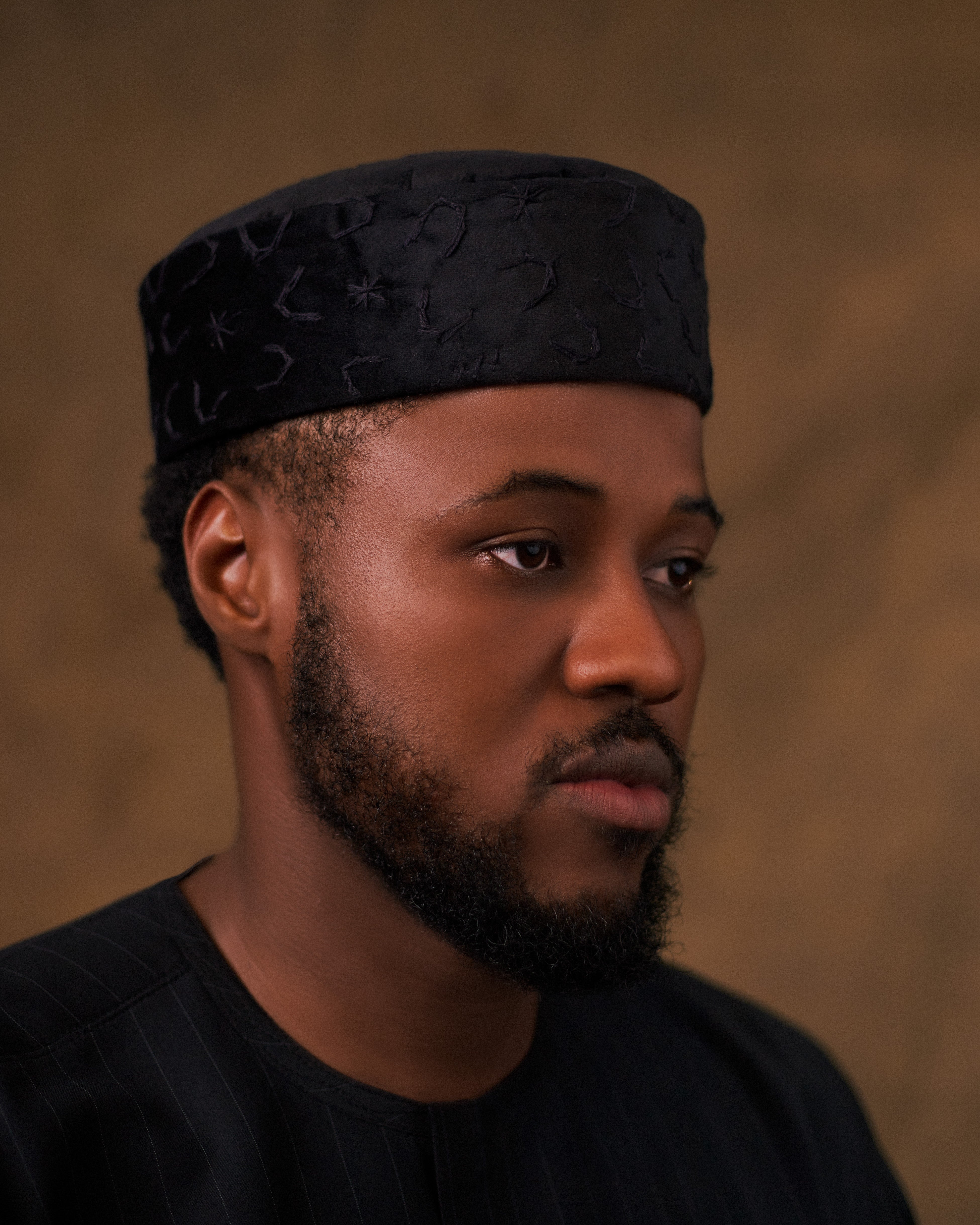 Oluremi The Round Crown a Velvet Handknit Yoruba