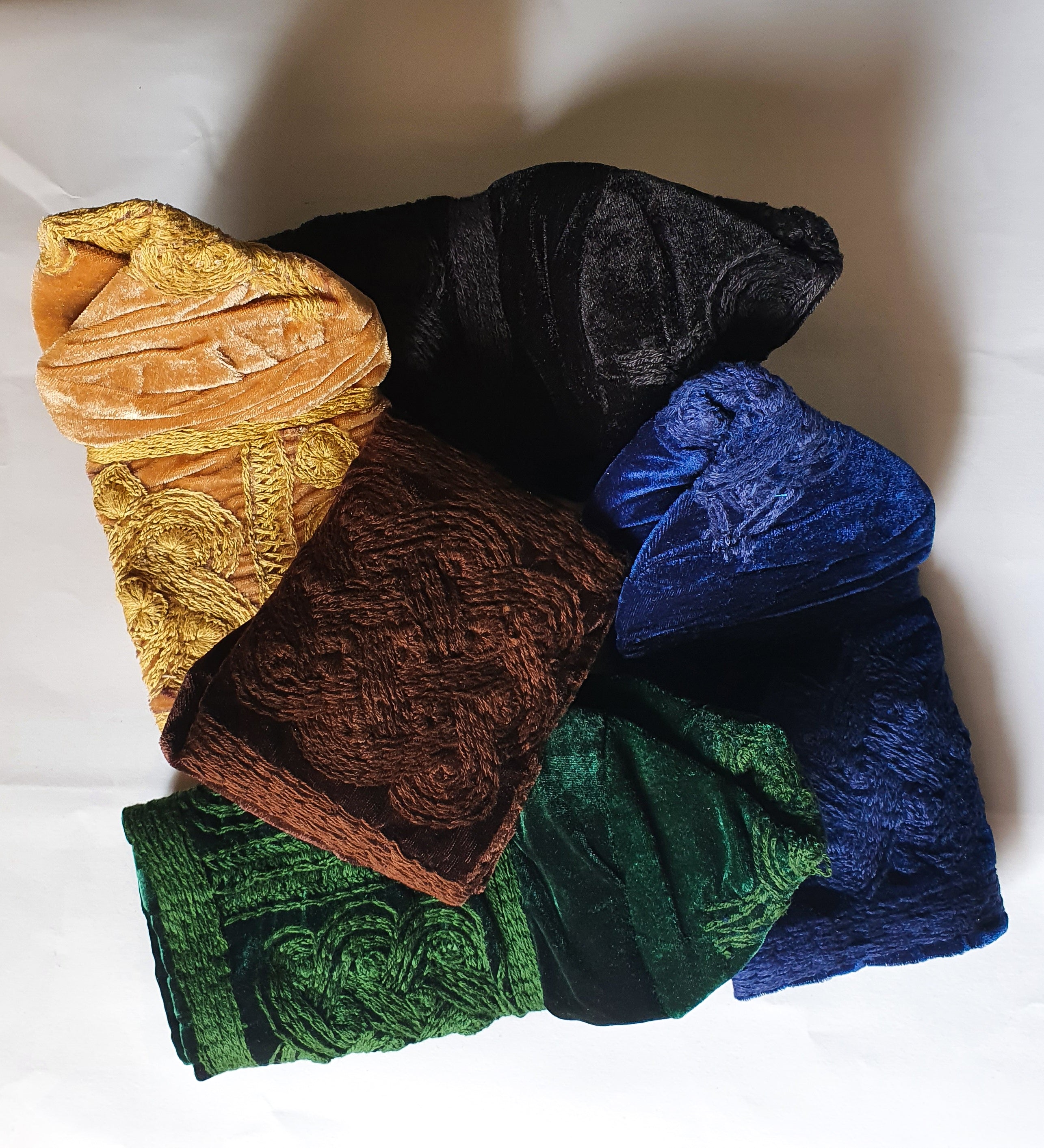 Green Velvet yoruba Nigerian Mens cap